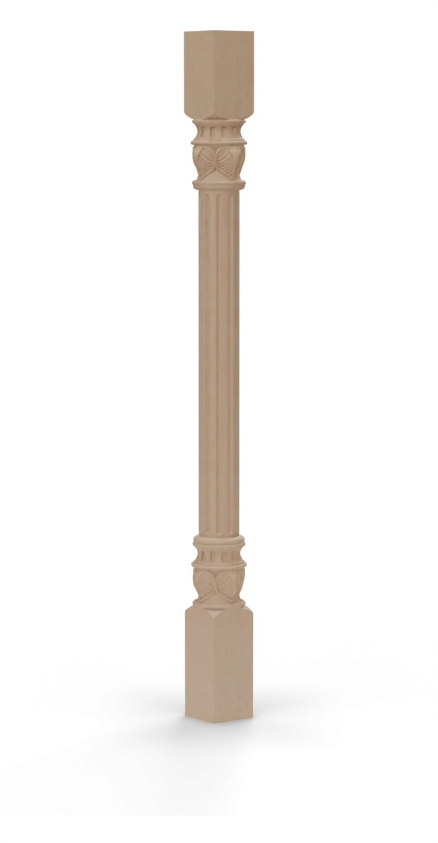 Балясина "B-Acanthus" из массива дуба, ясеня, сосны, клёна